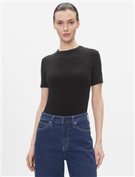 T-SHIRT MODAL RIB SS TEE K20K206404 ΜΑΥΡΟ SLIM FIT CALVIN KLEIN
