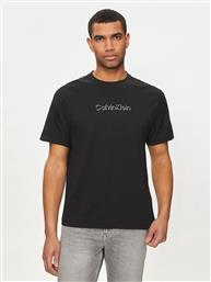 T-SHIRT SHADOW EMBOSED LOGO K10K113105 ΜΑΥΡΟ REGULAR FIT CALVIN KLEIN