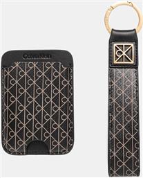 ΘΗΚΗ ΚΑΡΤΑΣ ΚΑΙ ΜΠΡΕΛΟΚ ΧΡΩΜΑ: ΜΑΥΡΟ, LV04F1101G CALVIN KLEIN