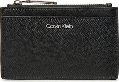 ΘΗΚΗ ΠΙΣΤΩΤΙΚΩΝ ΚΑΡΤΩΝ CK MUST CARDHOLDER W/ZIP-CAVIAR K60K613071 ΜΑΥΡΟ CALVIN KLEIN