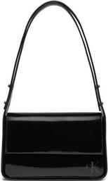 ΤΣΑΝΤΑ BLOCK EW FLAP SHOULDERBAG25 S K60K611833 ΜΑΥΡΟ CALVIN KLEIN