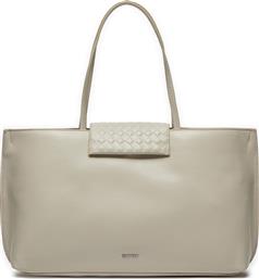 ΤΣΑΝΤΑ CALVIN MINI QUILT MEDIUM TOTE K60K611885 ΕΚΡΟΥ CALVIN KLEIN