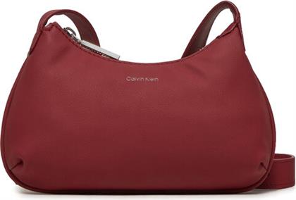 ΤΣΑΝΤΑ CALVIN SOFT CROSSBODY K60K612112 ΜΠΟΡΝΤΟ CALVIN KLEIN