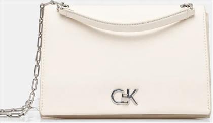 ΤΣΑΝΤΑ ΧΡΩΜΑ: ΑΣΠΡΟ, K60K612810 CALVIN KLEIN