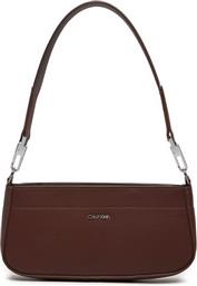 ΤΣΑΝΤΑ CK BUSINESS SHOULDER BAG-SAF K60K612579 ΚΑΦΕ CALVIN KLEIN