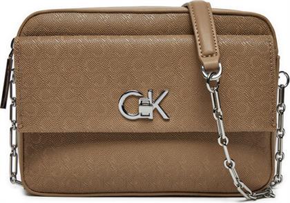 ΤΣΑΝΤΑ CK CAMERA BAG W/POCKET-MONO K60K613140 ΚΑΦΕ CALVIN KLEIN