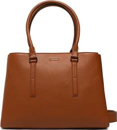 ΤΣΑΝΤΑ CK ELEVATED TOTE LG K60K610169 ΚΑΦΕ CALVIN KLEIN