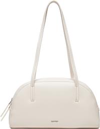 ΤΣΑΝΤΑ CK GLIDE ELONGATED SHOULDER BAG K60K612819 ΛΕΥΚΟ CALVIN KLEIN