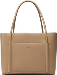 ΤΣΑΝΤΑ CK LINN MEDIUM SHOPPER K60K613110 ΜΠΕΖ CALVIN KLEIN