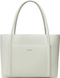 ΤΣΑΝΤΑ CK LINN MEDIUM SHOPPER K60K613110 ΛΕΥΚΟ CALVIN KLEIN