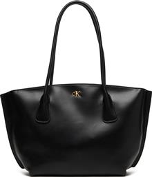 ΤΣΑΝΤΑ CK MEDIUM DOME TOTE LV04F3344G ΜΑΥΡΟ CALVIN KLEIN