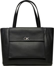 ΤΣΑΝΤΑ CK MEDIUM SHOPPER K60K612811 ΜΑΥΡΟ CALVIN KLEIN