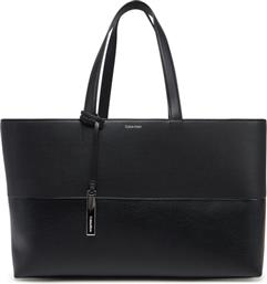 ΤΣΑΝΤΑ CK MIXMEDIA MEDIUM SHOPPER K60K613011 ΜΑΥΡΟ CALVIN KLEIN