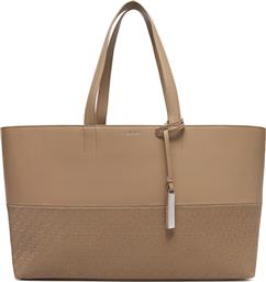 ΤΣΑΝΤΑ CK MIXMEDIA SHOPPER-MONO K60K613166 ΜΠΕΖ CALVIN KLEIN