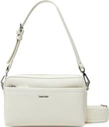 ΤΣΑΝΤΑ CK MUST CONVERTIBLE CAMERA BAG K60K612901 ΕΚΡΟΥ CALVIN KLEIN