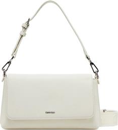 ΤΣΑΝΤΑ CK MUST CONVERTIBLE SHOULDER BAG K60K612902 ΕΚΡΟΥ CALVIN KLEIN