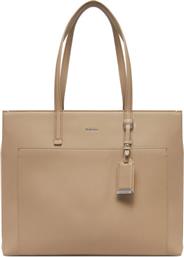 ΤΣΑΝΤΑ CK MUST MEDIUM SHOPPER W/POCKET K60K613019 ΜΠΕΖ CALVIN KLEIN