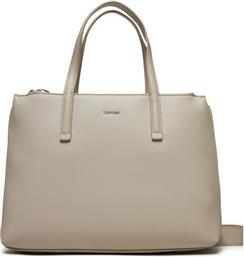 ΤΣΑΝΤΑ CK MUST MEDIUM TOTE K60K612279 ΜΠΕΖ CALVIN KLEIN