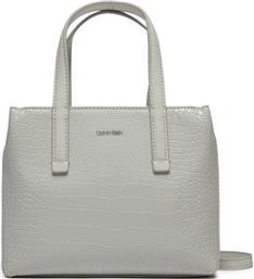 ΤΣΑΝΤΑ CK MUST MINI TOTE K60K612163 ΓΚΡΙ CALVIN KLEIN