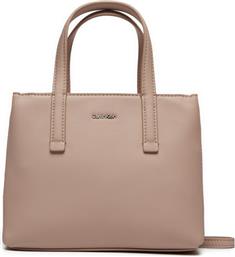 ΤΣΑΝΤΑ CK MUST MINI TOTE K60K612170 ΜΠΕΖ CALVIN KLEIN