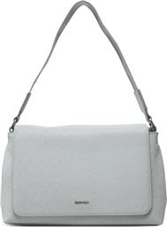 ΤΣΑΝΤΑ CK MUST SATCHEL-MONO K60K613181 ΓΚΡΙ CALVIN KLEIN