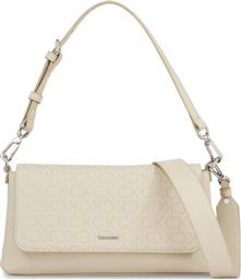 ΤΣΑΝΤΑ CK MUST SHOULDER BAG-EPI MONO K60K611762 ΕΚΡΟΥ CALVIN KLEIN