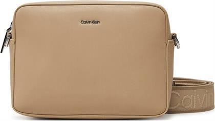 ΤΣΑΝΤΑ CK MUST SMALL CAMERA BAG K60K613145 ΜΠΕΖ CALVIN KLEIN