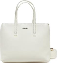 ΤΣΑΝΤΑ CK MUST SMALL TOTE K60K612904 ΕΚΡΟΥ CALVIN KLEIN