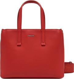 ΤΣΑΝΤΑ CK MUST SMALL TOTE K60K612904 ΚΟΚΚΙΝΟ CALVIN KLEIN