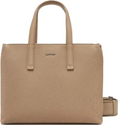 ΤΣΑΝΤΑ CK MUST SMALL TOTE-MONO K60K613023 ΚΑΦΕ CALVIN KLEIN