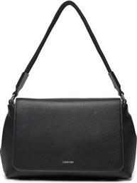 ΤΣΑΝΤΑ CK MUST TOP HANDLE BAG-CAVIAR K60K613085 ΜΑΥΡΟ CALVIN KLEIN