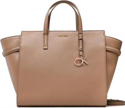 ΤΣΑΝΤΑ CK MUST TOTE MID K60K610171 ΚΑΦΕ CALVIN KLEIN από το MODIVO