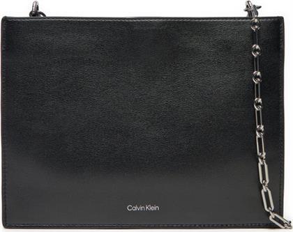 ΤΣΑΝΤΑ CK NIGHT SQUARE CROSSBODY K60K612794 ΜΑΥΡΟ CALVIN KLEIN