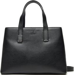 ΤΣΑΝΤΑ CK PLAQUE SMALL TOTE K60K612781 ΜΑΥΡΟ CALVIN KLEIN