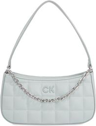 ΤΣΑΝΤΑ CK SQUARE QUILT K60K612017 ΓΚΡΙ CALVIN KLEIN