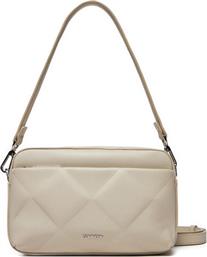 ΤΣΑΝΤΑ DIAMOND QUILT CAMERA BAG W/PKT K60K612907 ΜΠΕΖ CALVIN KLEIN