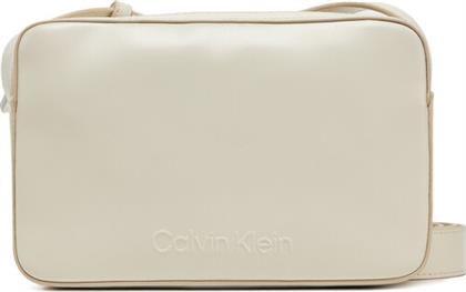 ΤΣΑΝΤΑ EMBOSSED LOGO CAMERA BAG K60K612555 ΜΠΕΖ CALVIN KLEIN