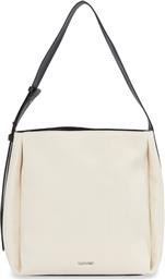 ΤΣΑΝΤΑ GRACIE BUCKET BAG-CANVAS K60K611665 ΕΚΡΟΥ CALVIN KLEIN