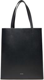 ΤΣΑΝΤΑ LINE LTHR NS TOTE 43 LV04F3000G ΜΑΥΡΟ CALVIN KLEIN