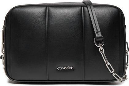 ΤΣΑΝΤΑ LINE QUILT CAMERA BAG K60K613076 ΜΑΥΡΟ CALVIN KLEIN