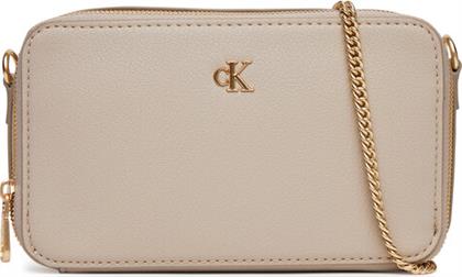 ΤΣΑΝΤΑ MINIMAL MONO CAMERA BAG LV04K1086G ΜΠΕΖ CALVIN KLEIN