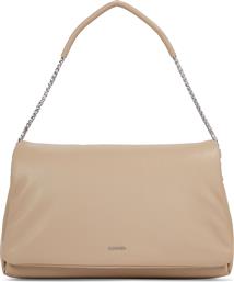 ΤΣΑΝΤΑ PUFFED SHOULDER BAG K60K611539 ΜΠΕΖ CALVIN KLEIN