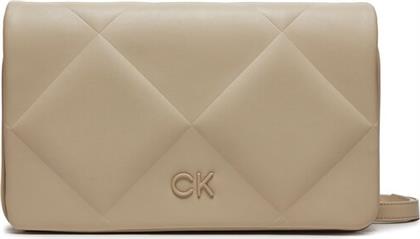 ΤΣΑΝΤΑ QUILT K60K611759 ΜΠΕΖ CALVIN KLEIN