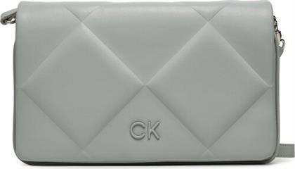 ΤΣΑΝΤΑ QUILT K60K611759 ΓΚΡΙ CALVIN KLEIN