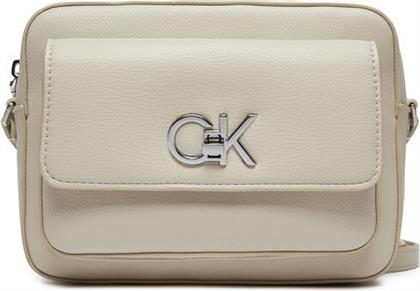 ΤΣΑΝΤΑ RE-LOCK CAMERA K60K612538 ΕΚΡΟΥ CALVIN KLEIN