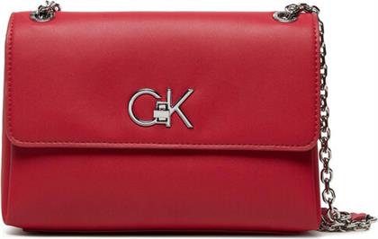 ΤΣΑΝΤΑ RE-LOCK EW CONV CROSSBODY K60K609624 ΚΟΚΚΙΝΟ CALVIN KLEIN