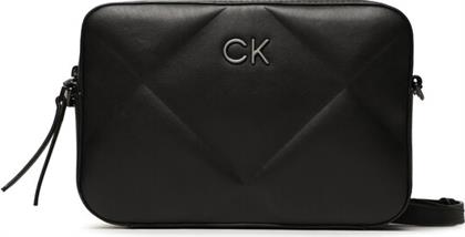 ΤΣΑΝΤΑ RE-LOCK QUILT CAMERA BAG K60K610767 ΜΑΥΡΟ CALVIN KLEIN