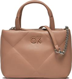 ΤΣΑΝΤΑ RE-LOCK QUILT TOTE MINI K60K611340 ΜΠΕΖ CALVIN KLEIN