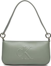 ΤΣΑΝΤΑ SCULPTED SHOULDER K60K612725 ΓΚΡΙ CALVIN KLEIN