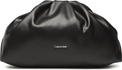 ΤΣΑΝΤΑ SOFT NAPPA CLUTCH K60K610159 ΜΑΥΡΟ CALVIN KLEIN
